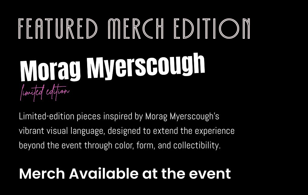 Featured Merch Edition — Morag Myerscough Limited Edition